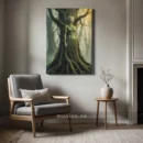 Naturinspirert digital kunst på lerret – skap en harmonisk atmosfære hjemme.